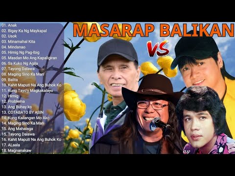 Tagalog Pinoy Old Love Songs Of Asin, Freddie Aguilar, Willy Garte - Non-Stop OPM Song Of All Time