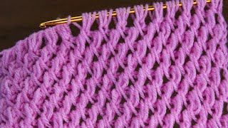 Tunisian crochet baby blanket, sweater pattern
