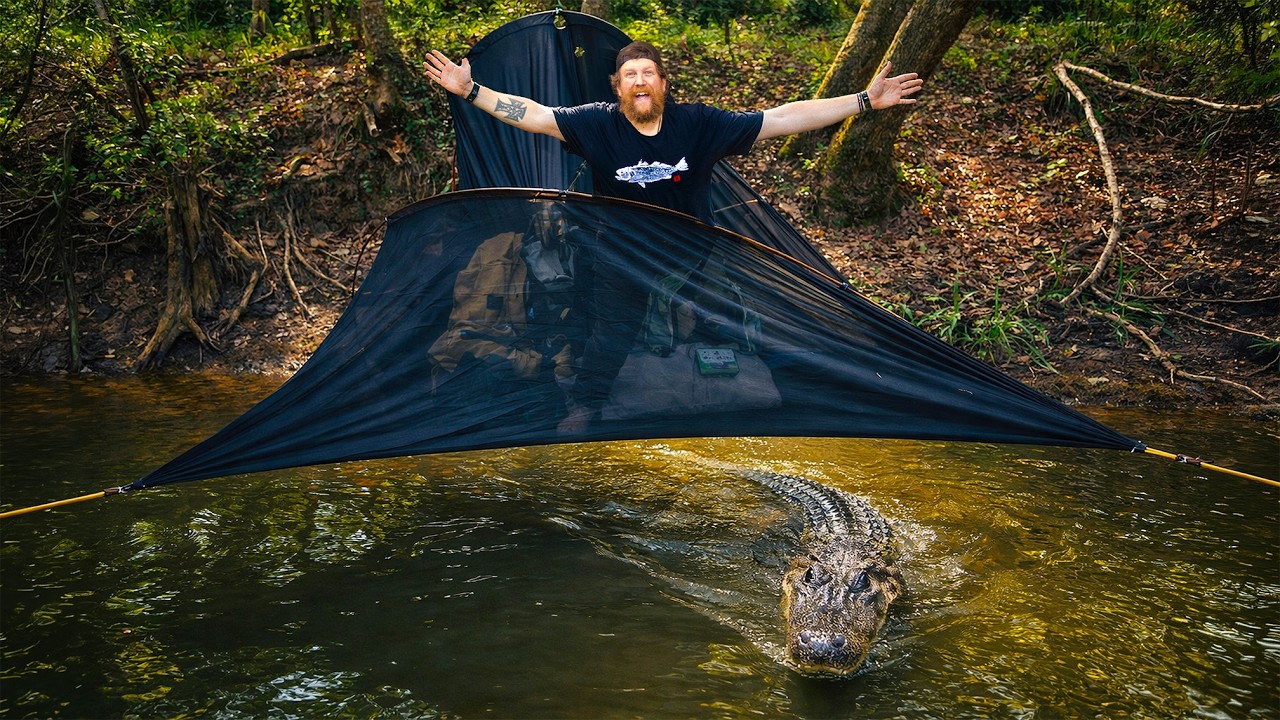 48 hour Gator Swamp TEMU Survival Challenge Florida