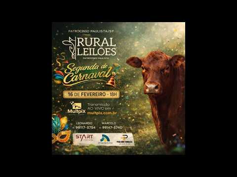 ✅📌 Leilão Virtual e Presencial Rural Leilões - Patrocínio Paulista/SP