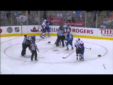 Dion Phaneuf Huge Hit On Stephane da Costa