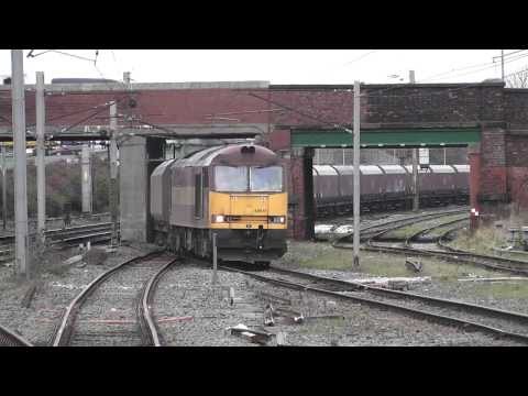 (HD) EWS Livery 60045 'The Permanant Way Institution' Passes Warrington Bank Quay On 6F74
