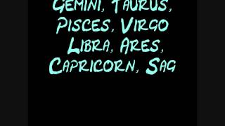 Roscoe Dash 2.0 - Zodiac Sign Ft. Lloyd (Lyrical Video) [HD]