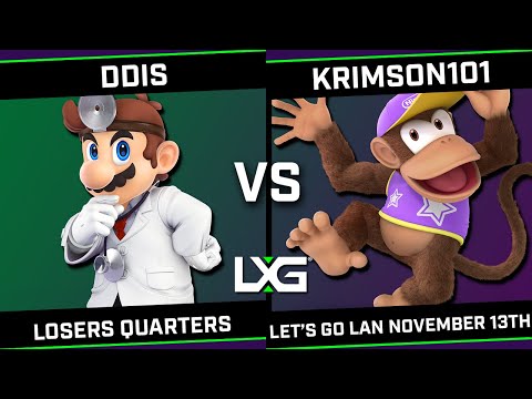DDIS (Dr. Mario) vs Krimson101 (Diddy Kong) - LXG Let's Go LAN November 13th