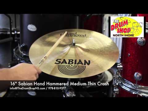 Sabian Hand Hammered Medium Thin Crash 16" - The Drum Shop North Shore