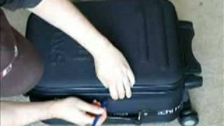 How to open a locked suitcase without using a key