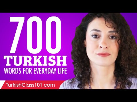 700 Turkish Words for Everyday Life - Basic Vocabulary #35