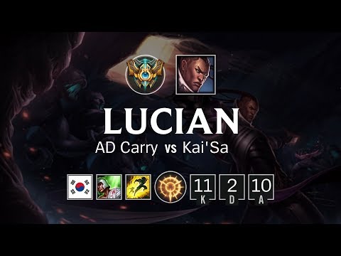 Lucian ADC vs Kai'Sa - KR Challenger Patch 8.18