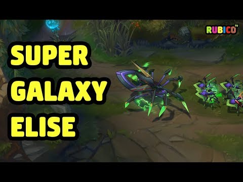 SUPER GALAXY ELISE SKIN SPOTLIGHT - LEAGUE OF LEGENDS