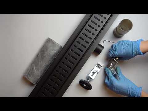 Трап для душа GAPPO G87007-36, 70х700 мм, нержавеющая сталь, черный - фото 1 - id-p1641486440