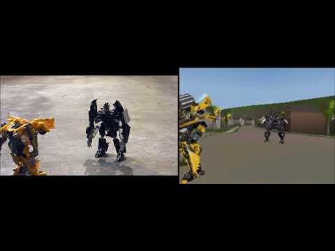 Stings Like A Bee Side by Side Comparison (Transformers Stop Motion)