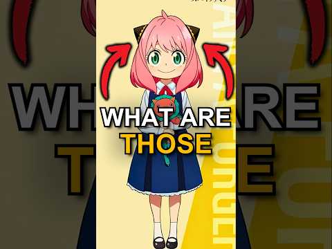 What are those pointy things on Anya's head in Spy X Family #spyxfamily #spyxfamilyseason2