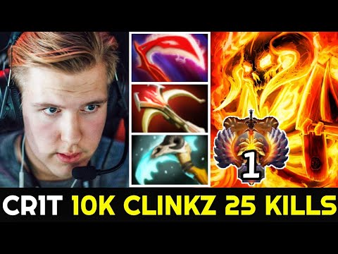 CR1T 10K Clinkz - Crazy Arrows Damage 25 Kills Full Physical Build 7.26 Dota 2