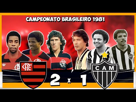 Flamengo 2-1 Atlético-MG ●Brazilian Championship 1981● ★Highlights★ ⚽🔥🎥
