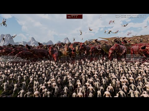 30.000 T-Rex VS 1.000.000 Zombies - Ultimate Epic Battle Simulator 2