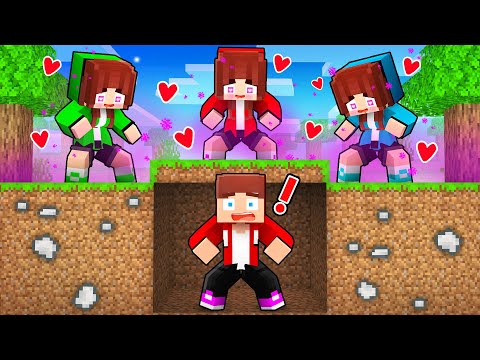 JJ Speedrunner VS LOVE CURSE Hunters - Maizen Minecraft Animation