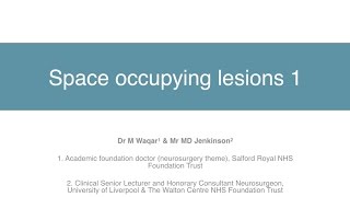 Space Occupying Lesions Part 1
