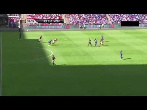 Jesse Lingard goal   Manchester United vs Leicester City Community Shield 2016