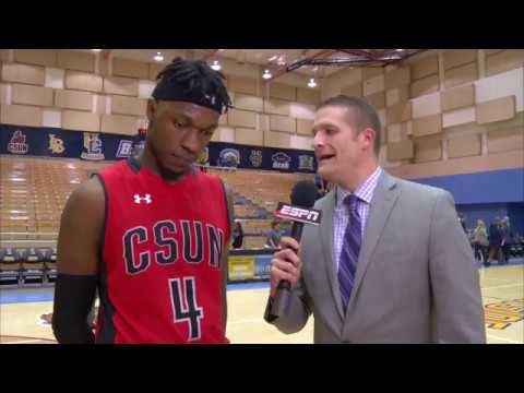 MBB: Tavrion Dawson (CSUN) Talks 1,000 Career Points