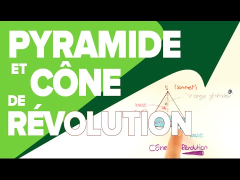 Pyramid and Cone of Revolution - Volume and Area - Mathrix
