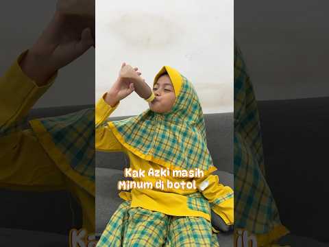 Kak azki masih minum di botol 🍼 #comedy #dramangakak #funny