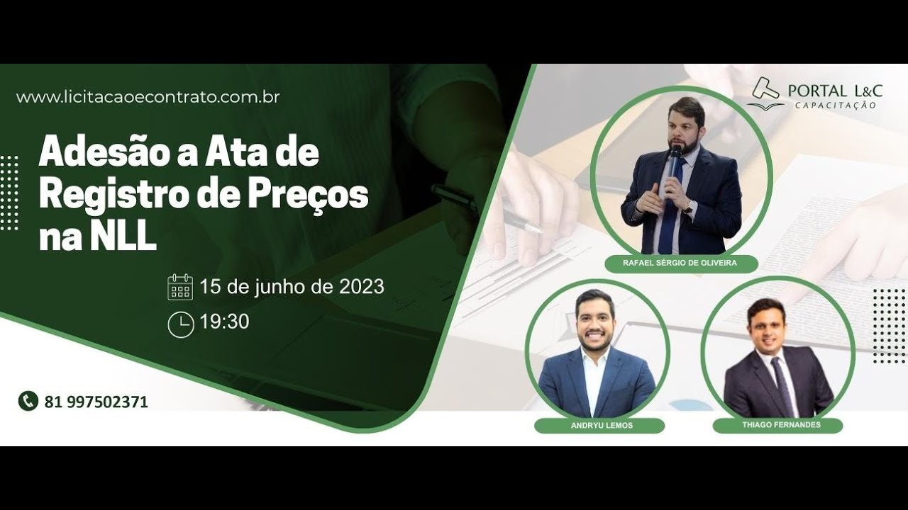 Adesão a Ata de Registro de Preços na NLL