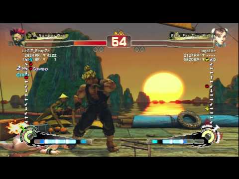LeGiT_ReapZz (Akuma) Vs JagaLite (Chun Li) SSF4 AE Ranked Matches - PSN