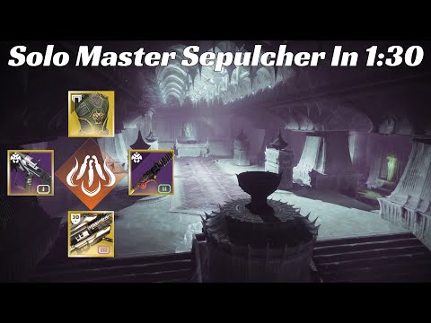 Solo Master Sepulcher In 1:30 (1590, Solar 3.0 Hunter)