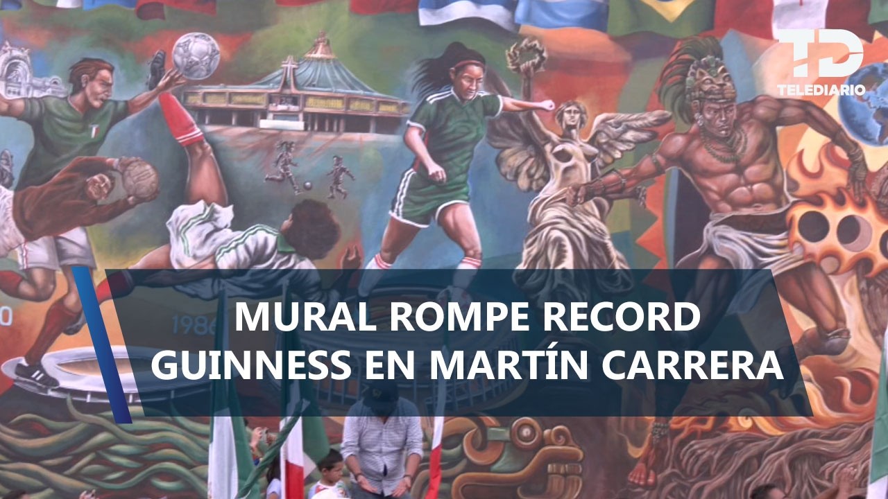Gustavo A. Madero rompe Récord Guinness con el mural a pincel más grande del mundo