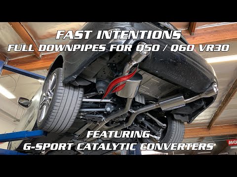 Fast Intentions - Q50 VR30DDTT Full Downpipes - Revving