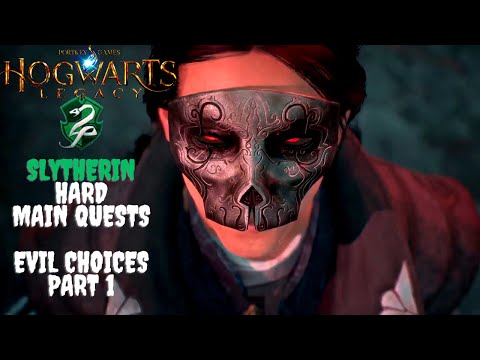 Hogwarts Legacy - Full Gameplay (Slytherin) - All Dark Choices - No Commentary - Hard Mode (Part 1)