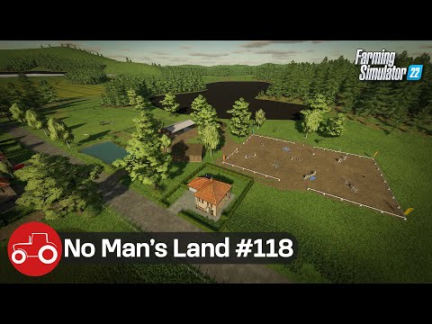 Building The Stables & Fuel Refinery, Creating Two New Fields - No Man's Land #118 FS22 Timelapse