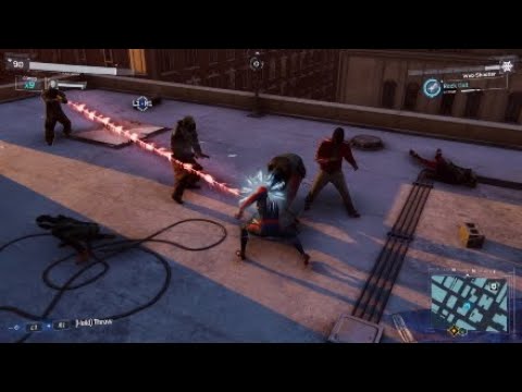 Spiderman stopping crime