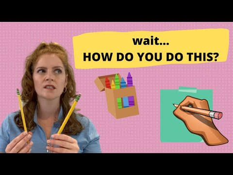 How to HOLD A PENCIL for kids!