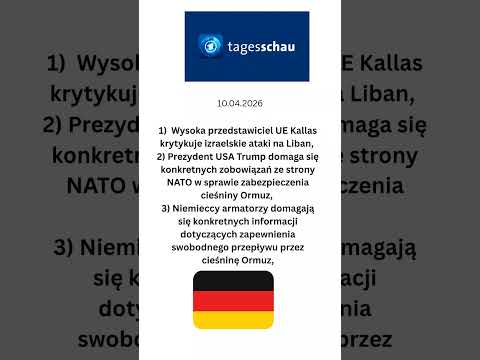 Niemiecki dziennik telefizyjny @tagesschau 9 kwietnia