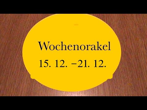 Weekly oracle 15.12. - 21.12.