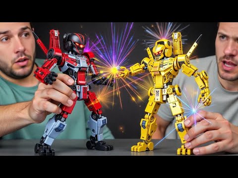 LEGO Transformers in an Epic War - Battle of the Biggest DIY Robots