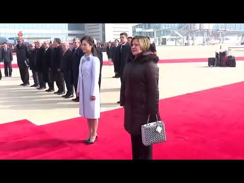 North Korea Leader Kim Jong Un receives Cuba President Miguel Mario Diaz-Canel Bermudez 2018-11-4