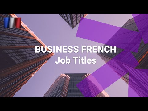 How To Ask and Say What You Do for a Job in French