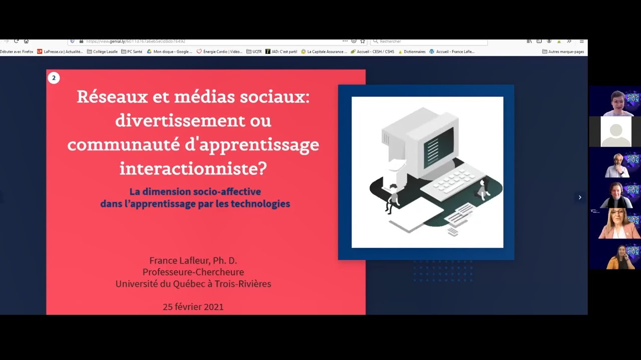 Semaine FAD 2021 : Réseaux et médias sociaux, divertissement ou communauté d’apprentissage interactionniste?