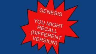 GENESIS- YOU MIGHT RECALL
