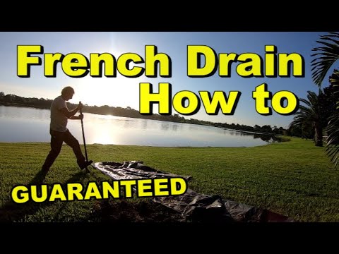 French Drain, Downspout Drain, Channel Drain, How to Build and Install. Complete Guide
