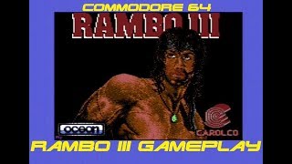 RAMBO III gameplay Commodore 64 version, OMG i love this soundtrack!! SID love...