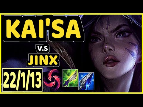 TRIX (KAI'SA) vs JINX - PENTAKILL 22/1/13 KDA BOTTOM ADC GAMEPLAY - EUW