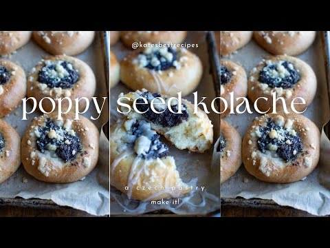 Move Over Danish! Learn How To Make Poppy Seed Kolaches | A Delicious Czech Pastry