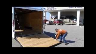 preview picture of video 'Enclosed Car Trailer with Escape Door'
