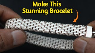 How to Make This Stunning Silver Bracelet | Handmade Silver Bracelet Tutorial | Gold Smith Luke
