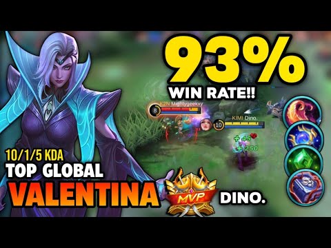 93% WIN RATE! Valentina Best Build 2022 | Top Global Valentina Gameplay | Mobile Legends✓