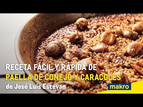 Receta fácil y rápida de paella de conejo y caracoles de José Luis Estevan