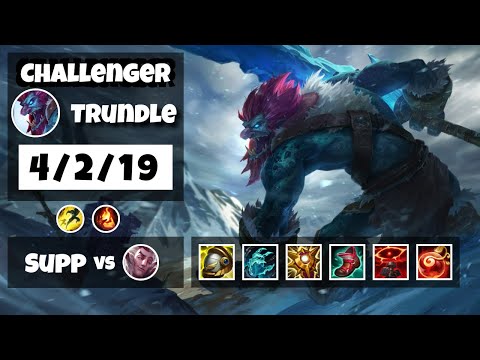 Trundle vs Rakan EU Challenger SUPPORT (4/2/19) - v11.16